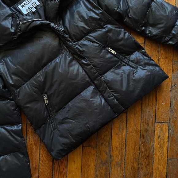Walter Baker Genesis Oversized Puffer Jacket‎ Women XS Black Streetwear Designer - Picture 3 of 7